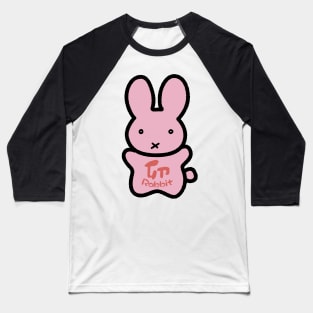 Chinese Zodiac Rabbit Doodle Art Baseball T-Shirt